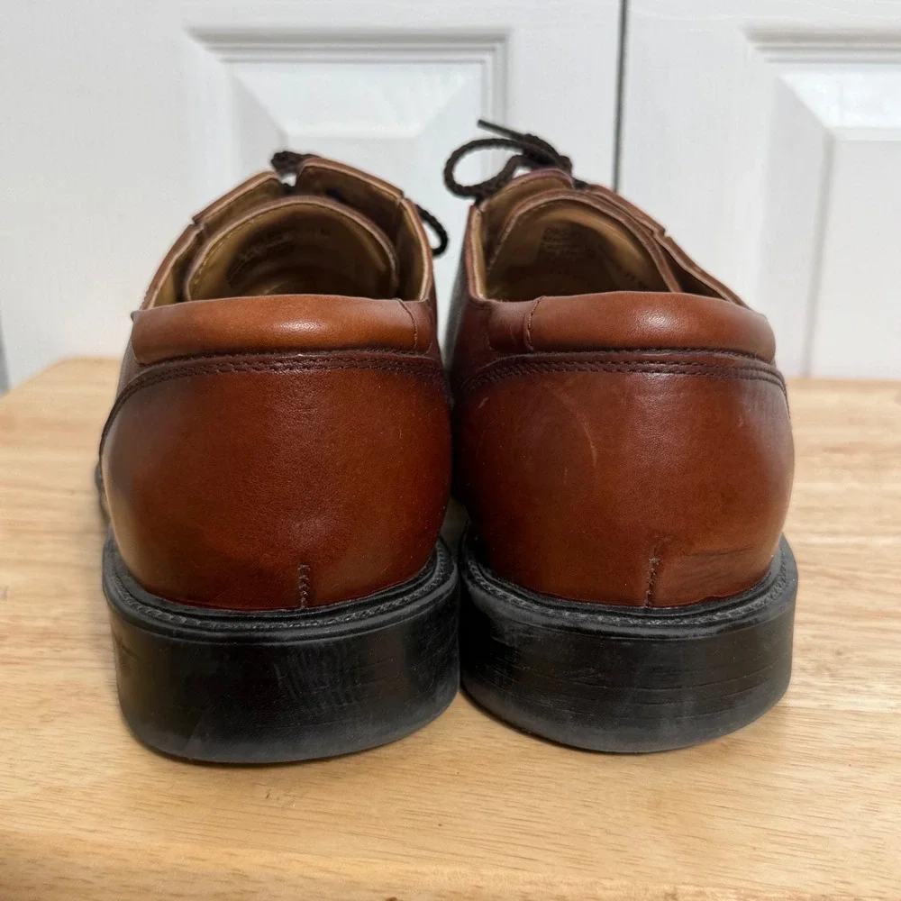 Dockers ProStyle Bicycle Toe Oxford 11M Tan Leather Classic Business Casual